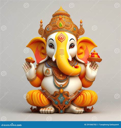 Ganesha the Lord of Wisdom stock illustration. Illustration of religion - 291060782