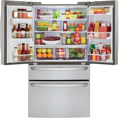 LG LMXC23746S 36 Inch Counter Depth 4-Door French Door Refrigerator ...