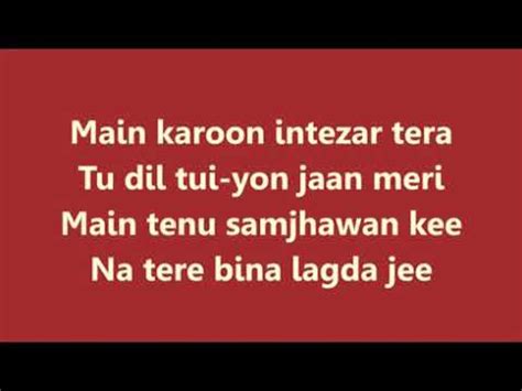 Main Tenu Samjhawan Ki Lyrics 360p - YouTube