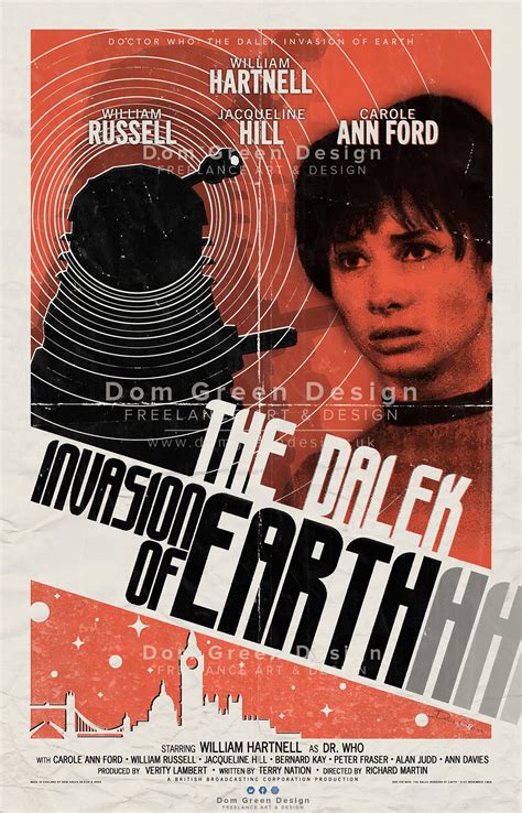 Dom Green Design - 'The Dalek Invasion of Earth' Poster