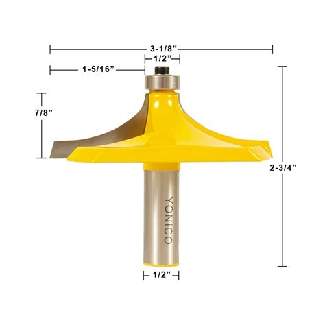 Edging :: Table Edge :: 3-1/8" Diameter Thumbnail Table Edge Thumbnail Router Bit - 1/2" Shank ...