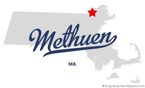 Map of Methuen, MA, Massachusetts