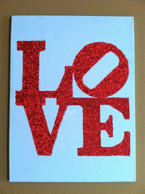 LOVE Canvas Painting customizable by phillyshop on Etsy | Love canvas ...