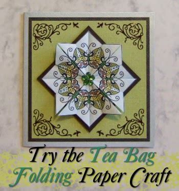 Starting the Paper Craft of Tea Bag Folding