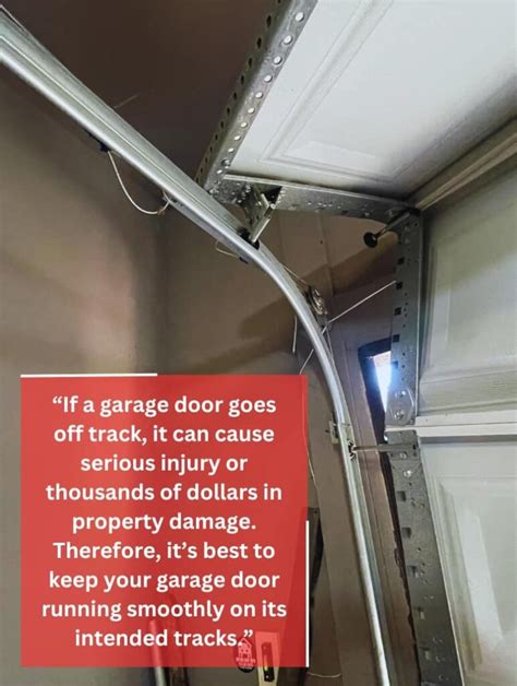 Garage Door Off Track: How To Get It Back In 5 Easy Steps