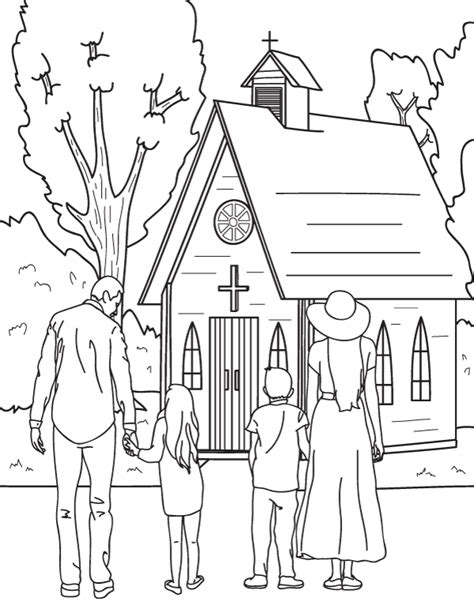 Church People Coloring Pages