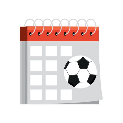 soccer calendar reminder 10423505 Vector Art at Vecteezy