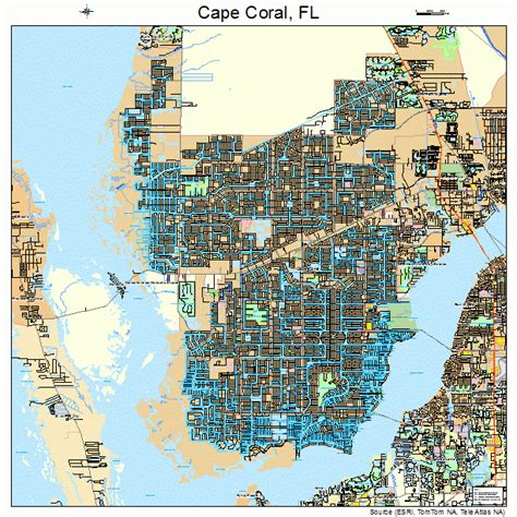 Cape Coral Neighborhoods Map