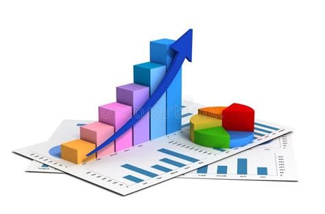 Business Finance Graph 3d Illustration Stock Illustration ...