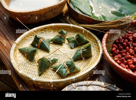 Traditional Chinese rice-pudding Stock Photo - Alamy