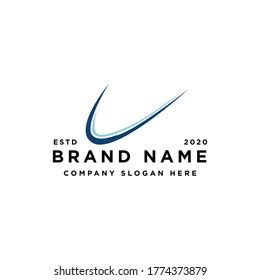 Swoosh Logo Design Vector Illustration Stock Vector (Royalty Free ...