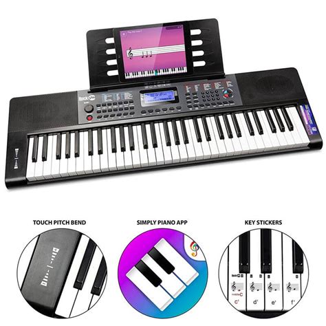 RockJam RJ461 61-Key Portable Electric Keyboard - The Keyboard Piano Shop