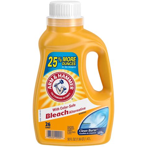 Buy Arm & Hammer with Color-Safe Bleach Liquid Laundry Detergent, 32 ...