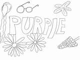 Purple Colours Colouring Page  Teaching Resources sketch template