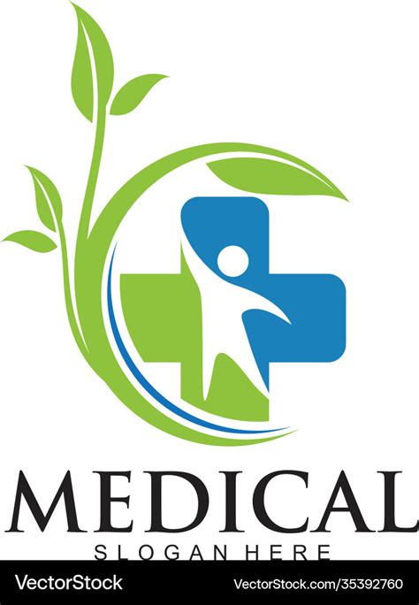 Medical pharmacy logo design template logo Vector Image