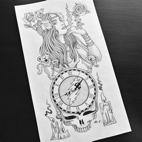 Grateful Dead tattoo design I made : r/grateful_dead