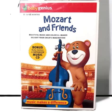 BABY GENIUS MOZART And Friends DVD With Bonus Companion Music CD With ...