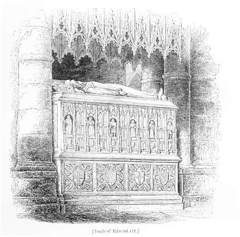 Tomb of Edward III in Westminster Abbey | Victorian Illustrated ...