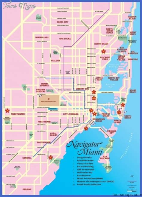 Miami Map - ToursMaps.com