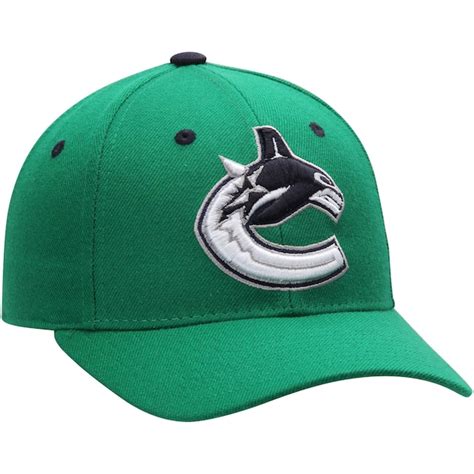 Mens Vancouver Canucks Zephyr Green Crosscheck Fitted Hat - Shop.NHL.com