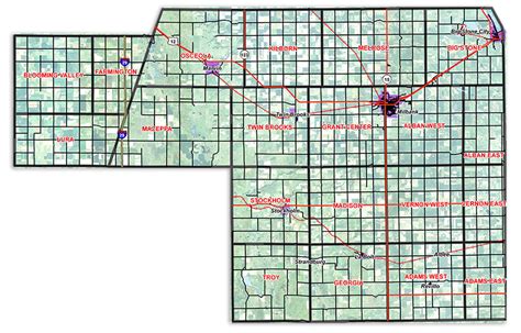 Grant County of South Dakota: Grant County Map