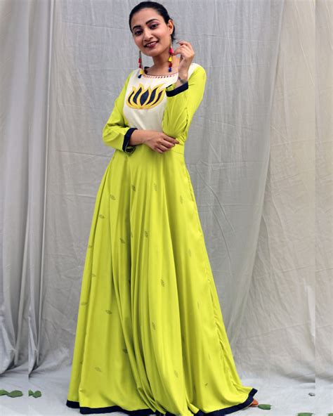 Parrot green maxi dress by Anecdotes | The Secret Label