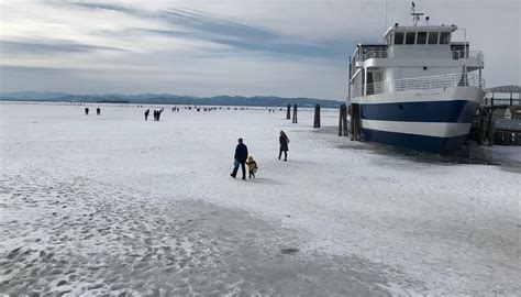 Ice is quickly covering Lake Champlain. NWS freeze over forecast