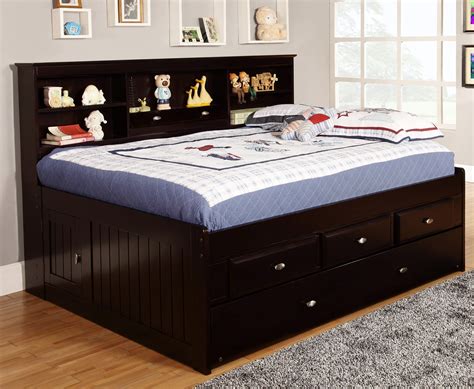 Discovery World Furniture Espresso Full Captain Day Beds | Kids Furniture Solutions