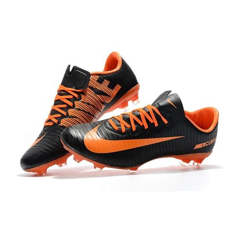 Nike Mercurial Vapor XI FG Soccer Cleats On Sale Orange Black