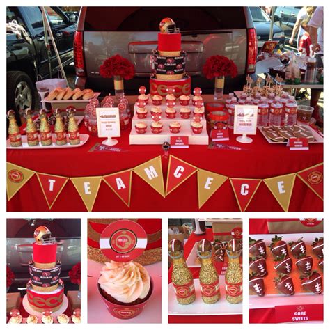 49ers party collage | 49ers birthday party, Football birthday party, 49ers