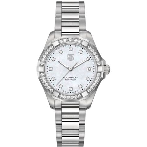 Tag Heuer Aquaracer Diamond Stainless Women's Luxury Watch WAY1314-BA0915