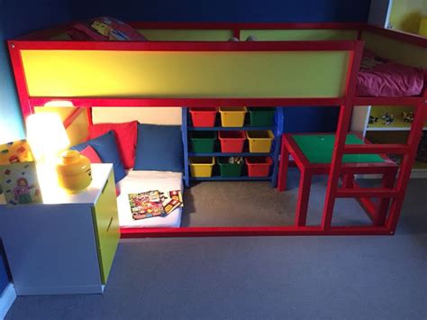 Lego bedroom completed! IKEA kura bed hack Ikea Bunk Bed Hack, Kura Ikea, Ikea Bed, Baby Room ...