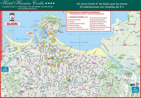 Gijon Tourist Map - Gijon Spain • mappery