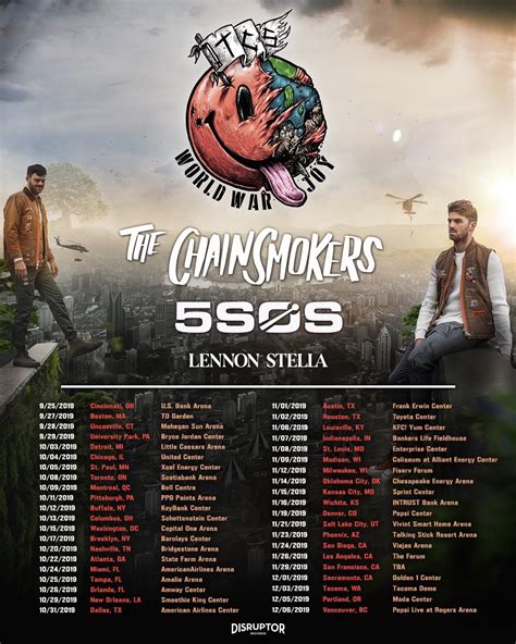 THE CHAINSMOKERS on Twitter: "New tour this fall get involved…