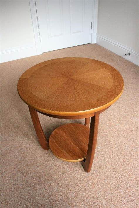 Solid Teak Round Side/Coffee Table by Nathan | in York, North Yorkshire | Gumtree