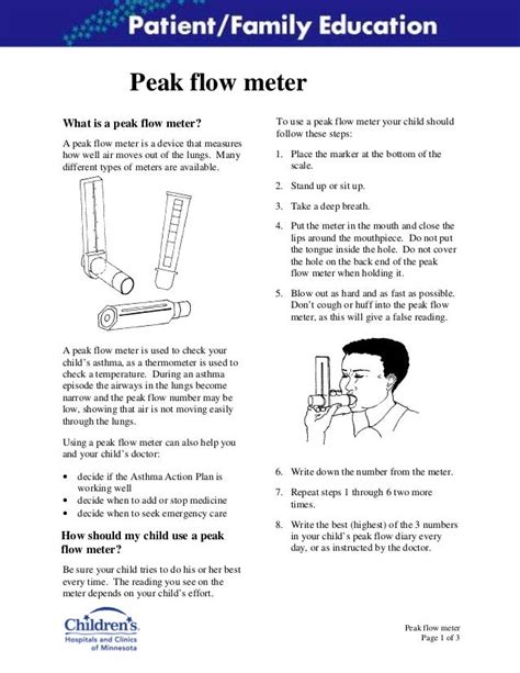 How to use a Peak Flow Meter