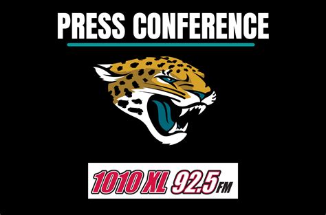 Jaguars Press Conference - NO STREAM - 1010XL & 92.5FM