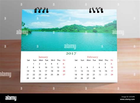 Desktop calendar Design Stock Photo - Alamy