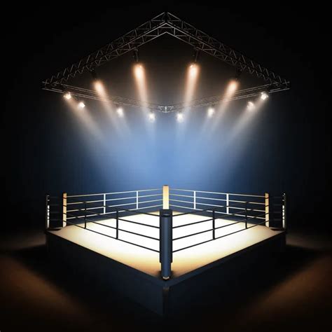 Empty professional boxing ring. - Stock Image - Everypixel