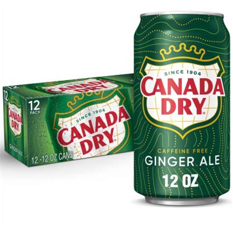 Canada Dry Ginger Ale Caffeine Free Soda Cans, 12 pk / 12 fl oz - Ralphs