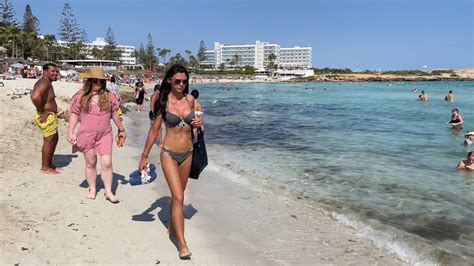 A complete walk through Nissi Beach at Ayia Napa | Trip to Larnaka, Cyprus 2021 - YouTube