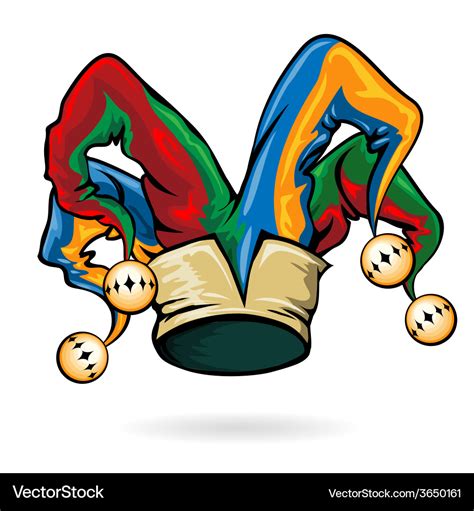 Colored jester hat Royalty Free Vector Image - VectorStock