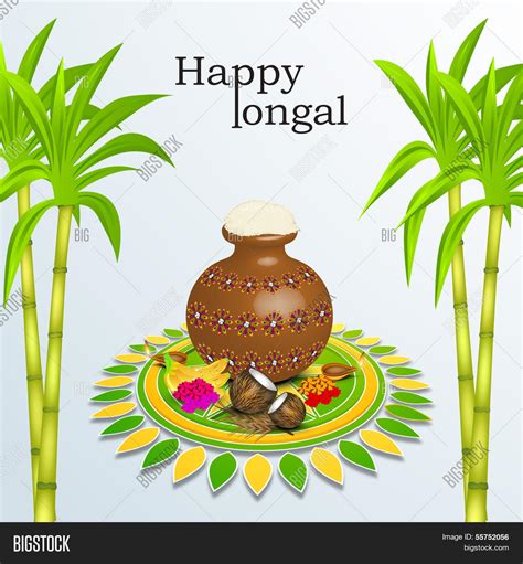 Happy Pongal, Harvest Vector & Photo (Free Trial) | Bigstock