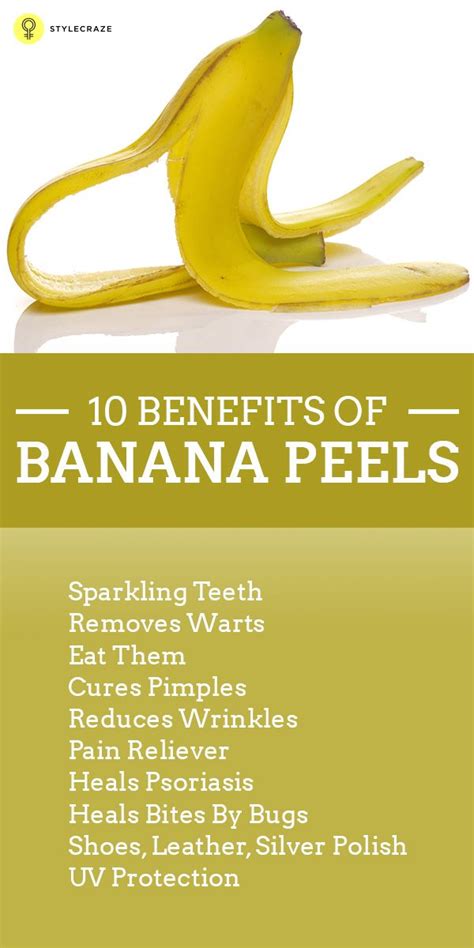 10 Amazing Benefits And Uses Of Banana Peels | Banana benefits, Banana peel, Fruit health benefits