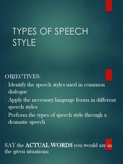 2 TYPES OF SPEECH STYLE.pptx | Communication | Semiotics