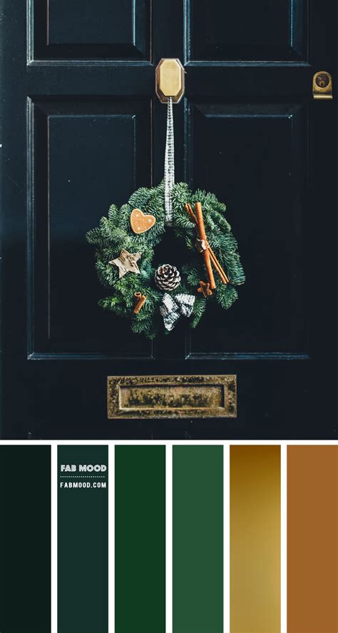 Midnight Green and Pine Green Christmas Colour Palette Colour Scheme