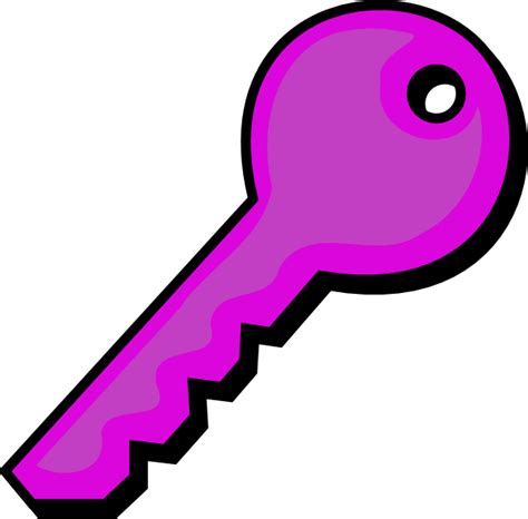 Purple Key Clip Art at Clker.com - vector clip art online, royalty free & public domain