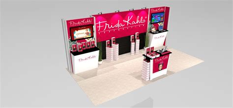 10'x20 Trade Show Exhibit Rental Design With Workstations