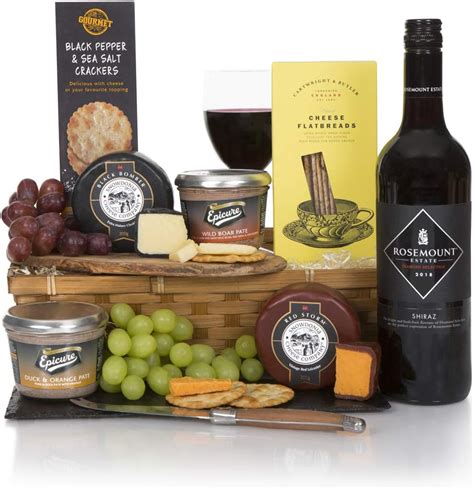 Wine, Cheese and Pate Hamper - Gourmet Hampers & Food Gift Baskets ...