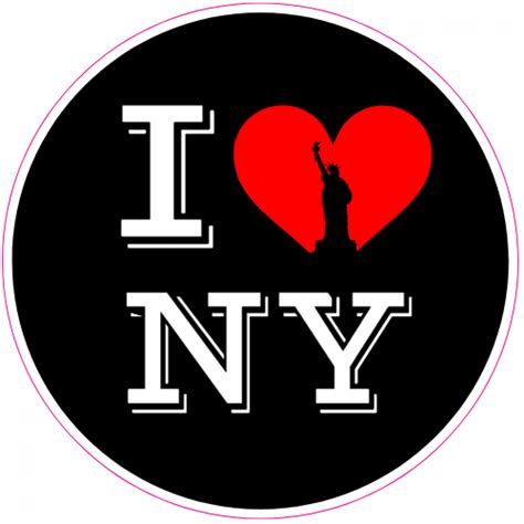 I Love New York Statue of Liberty Sticker - U.S. Custom Stickers